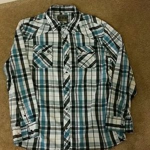 Men's BKE Slim Fit Snap front XXL