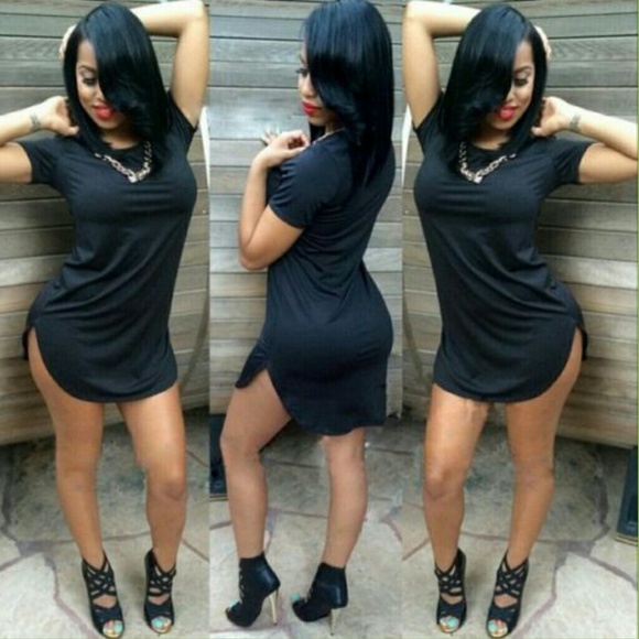 SHORT SLEEVE SIDE SLIT SHIRT / DRESS
