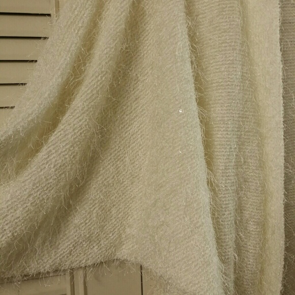 Plus size cocoon sweater cardigan Ivory new - Picture 4 of 4