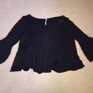 Free People flowy Black top
