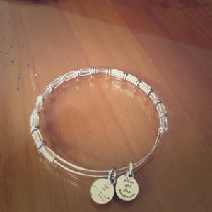 Authentic Alex & Ani "glacier ice" silver bangle
