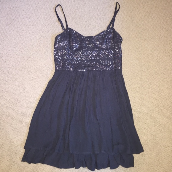 Hollister Sequined cut-out back dress!