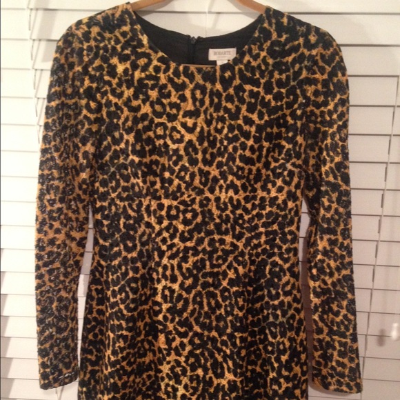 Cheetah print cocktail dress. Size 9