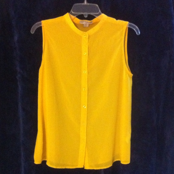 Sleeveless cotton on blouse