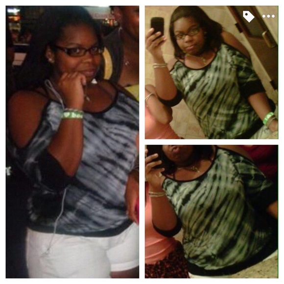 Cold Shoulder Tie Dye Top ! - Picture 2 of 2