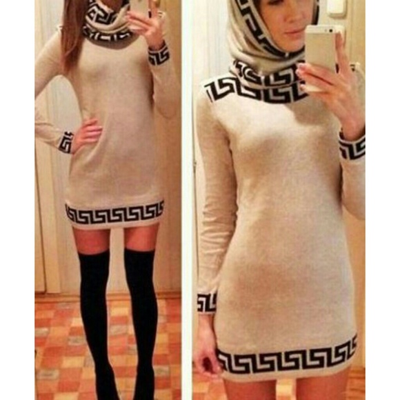Sexy Slash Collar Long Sleeve Printed Bodycon Wome