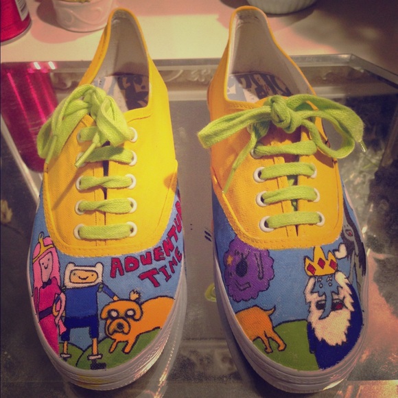 Hand painted Adventure Time Shoes 🎨