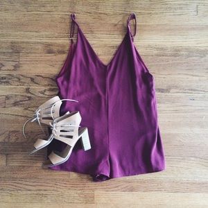 MAROON ROMPER.