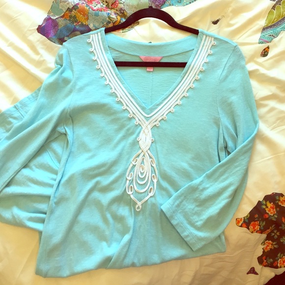 Blue Lilly Pulitzer resort style dress