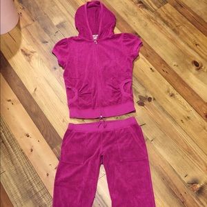 Juicy Couture jacket and Capri set