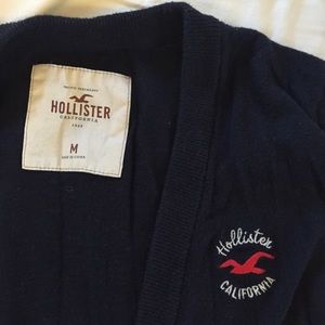 Navy hollister cardigan