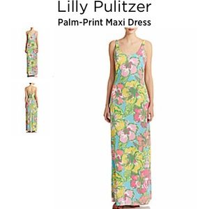 Lilly Pulitzer Palm-Print Maxi Tank Dress