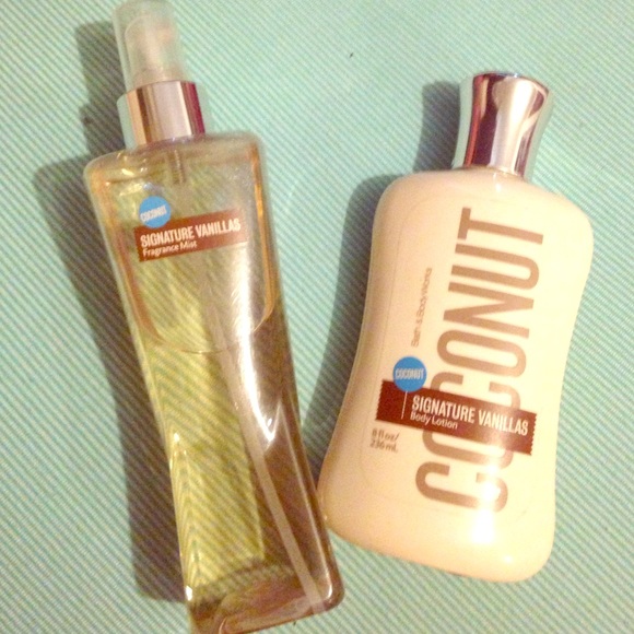 Coconut Vanilla bath and body mist and lotion!