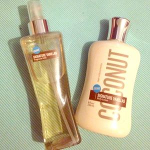 Coconut Vanilla bath and body mist and lotion!