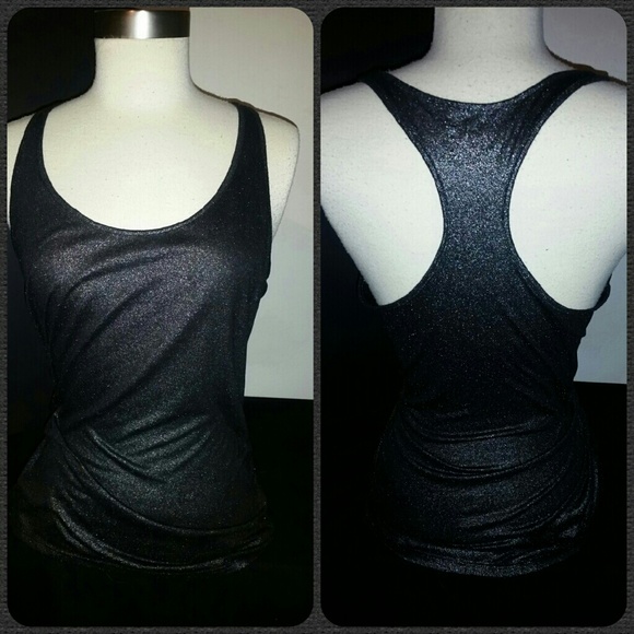 decree tank top Black Poshmark Shiny  Top Decree   Tops  Racerback Tank