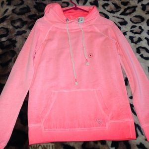 Ombré lightweight funnel neck hoodie