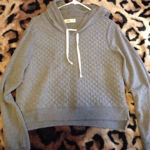 Hollister quilted loose hoodie
