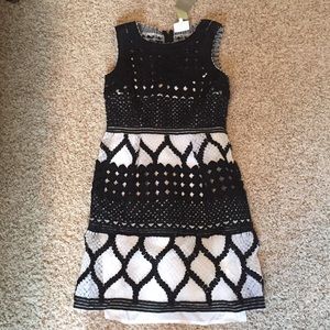Anthropologie Dress- Black and White