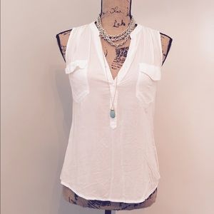 White, lightweight tank top
