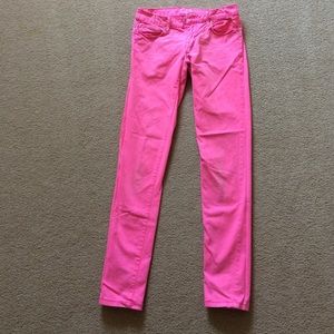 hot pink jeggings
