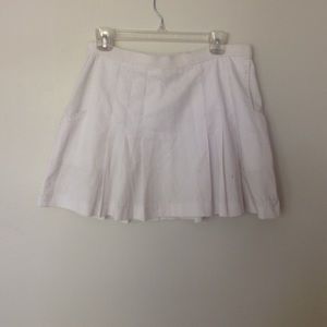 white tennis skirt, stretch waist