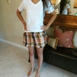 Anthropologie Plaid Shorts