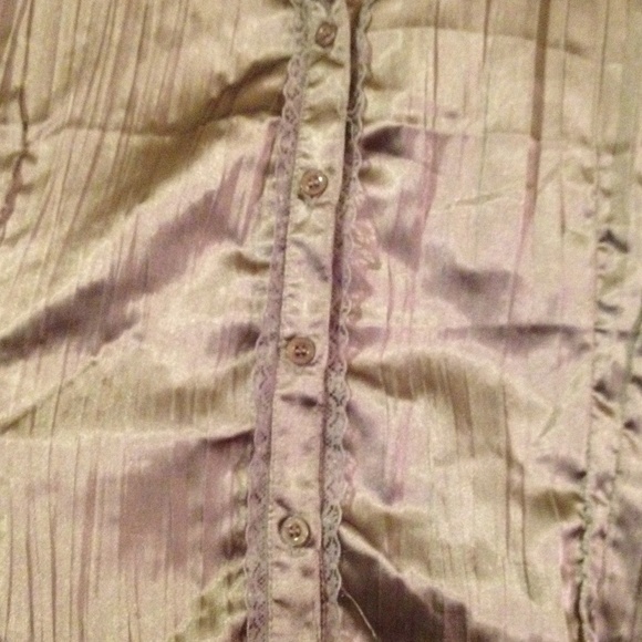 Metallic Grey Blouse - Picture 3 of 4