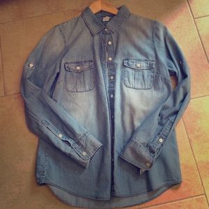 j crew jean shirt ....worn just a few times