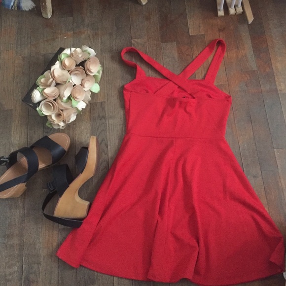 SOLD Red mini dress - Picture 2 of 3