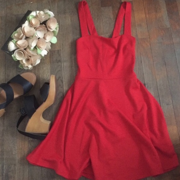 SOLD Red mini dress - Picture 3 of 3