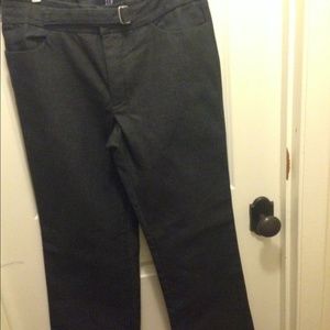 GAP dark blue denim slacks. Wide-leg. Never worn