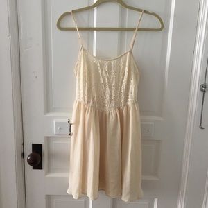 Off white floral dress