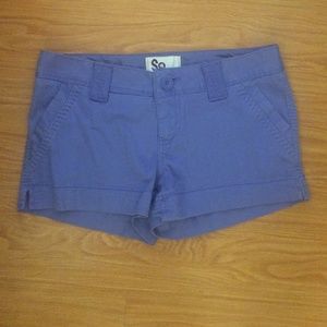 SO lavender cotton shorts