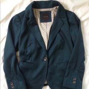 The Limited green/teal jersey blazer