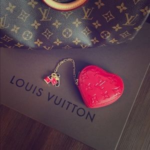 Small red change purse