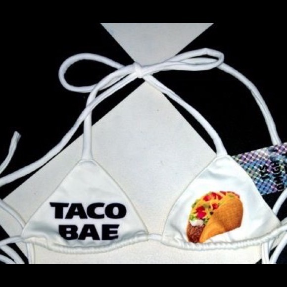 SOLD! Omighty taco bae bikini top! - Picture 2 of 3