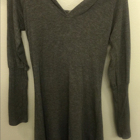 Grey Dress with Hood