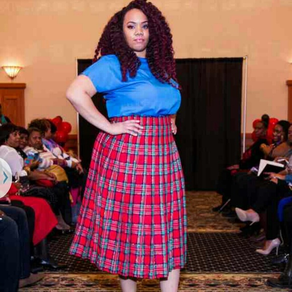 Vintage Plus Size School Girl Skirt
