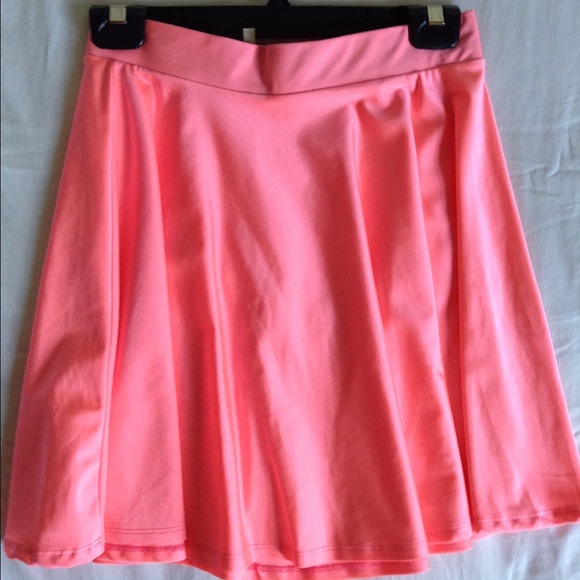 Peach Flaired  skirt