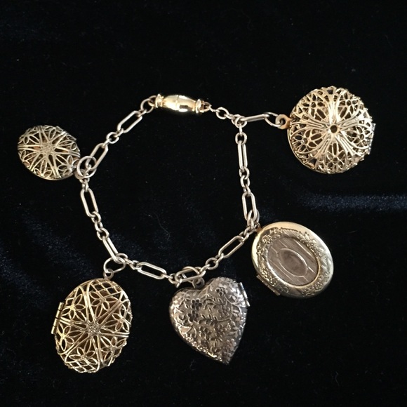 SOLD Locket Charm Bracelet