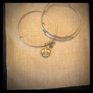 Alex & Ani 'Fleur-di-lis' bracelet set