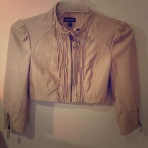 XS Bebe half leather jacket