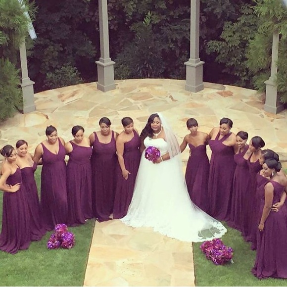 Beautiful plum Gown - Picture 4 of 4