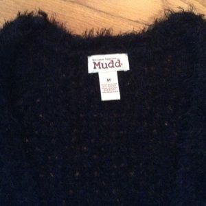 Mudd Waffle Cardigan Black