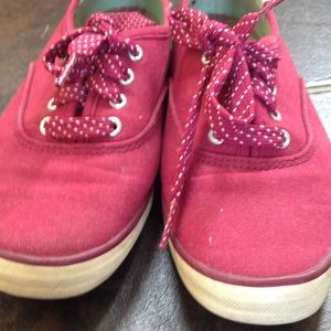 burgundy keds