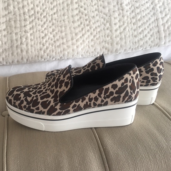 Stella McCartney leopard canvas platforms