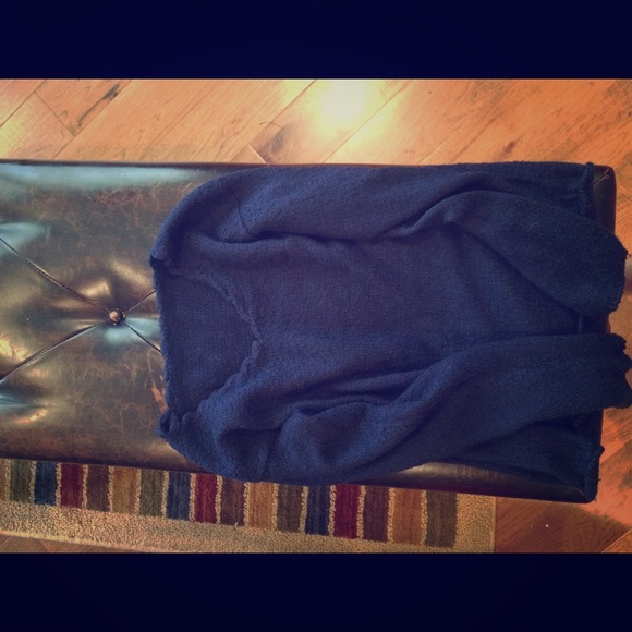 Fuzzy blue sweater