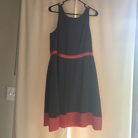 Cute grey and coral dress