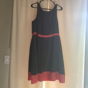 Cute grey and coral dress