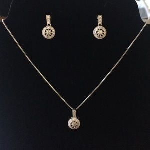 Sterling Silver Necklace and Earring Set